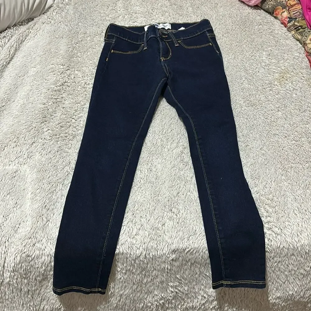 Old Navy Rockstar Jegging 7 euc Stretch cotton poly spandex blend deep blue euc